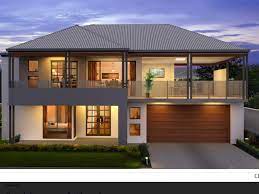 Interior design companies can help determine vital factors ranging from mood to efficiency. Two Storey Facade Grey Roof Balcony Over Garage Glass Railing Two Story House Design Modern House Exterior House Roof Design