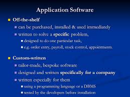 Custom Software V Off The Shelf Software Ppt Download