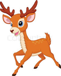 Mouse deer cartoon illustration stock vector. Hirsch Hubsch Cartoon Stock Vektor Colourbox