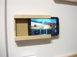 Exklusive Ipad Tablet Wandhalterung Aus Massivholz Wandhalterung Halterung Tablet Halterung