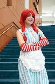 The Wendy's Girl mascot | She crocheted her costume herself.… | Flickr