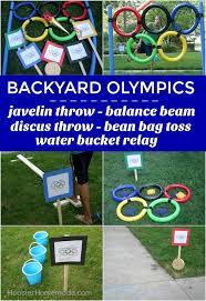 Backyard Olympics Get The Whole Family Involved In The Olympic Games These Fun And Easy Backyard O Olympic Games For Kids Kids Olympics Olympics Activities