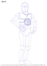 C 3po Was A Golden Color Droid He Was Well Aware Of Around 6 Million Means Of Communication He Was Developed By Anaki Drawing Stars Drawings Drawing Tutorial