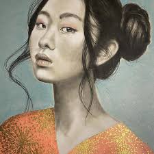 Holy moly! This is me with Mark Hilbert, the founder of the Hilbert Museum  at Chapman University. I invited Mark and museum director Mary Platt to  stop by my solo show. Not