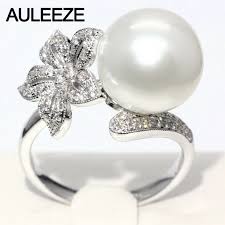This custom wedding band features our western floral design. Floral Design Real Diamond Ring 11mm Natural Seawater Pearl Ring 18k White Gold Engagement Wedding Rings For Women Fine Jewelry Ring 18k Ring Designring For Aliexpress