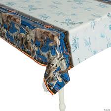 Kitchenwise pvc tablecloth slubbed effect mustard 3 metres (300cm x 140cm), linen denim look, yellow, wipe clean, vinyl/plastic table cloth. Jurassic World Plastic Tablecloth