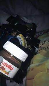 رمزيات الخلفيات sleepover food nutella bottle food