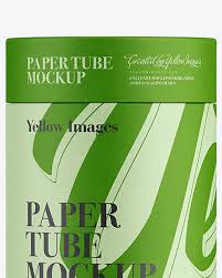 Small Paper Tube Mockup Front View In Tube Mockups On Yellow Images Object Mockups