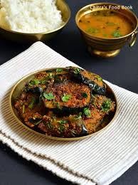 Big Brinjal Fry Recipe Eggplant Roast For Rice South Indian Kathirikai Masala Fry Recipe Brinjal Fry Recipe Indian Vegetable Curry Indian Veg Recipes