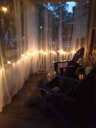 My 35 Screened Porch Ikea Lill Curtains 4 A Pair X 4 8 1 50 Curtain Rods Binder Clips 4 Fishing Wire E Backyard Porch Patio Curtains Apartment Patio