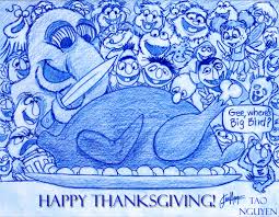 Quarter lemon and stuff into turkey's cavity with herbs, salt and pepper. Artstation Tao Nguyen S Sesame Street Thanksgiving Drawing Tao Nguyen