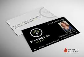 Silk business card printing is the easiest way to do just that. Treehouse Realty Business Card Silk Spot Uv With Photo Broker Advocate