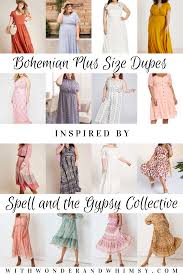 Bohemian Plus Size Dupes Inspired By Spell And The Gypsy Collective A Roundup Of Bohemian Dresses From Plus Size Retailers In Sizes 14 28w