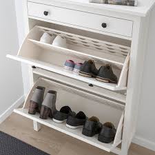 Wooden shoe cabinet with doors & without available at shoe cabinets are for those whose love for shoe never ends, it grows always and to protect that love we. Hemnes Shoe Cabinet With 2 Compartments White 89x127 Cm Ikea