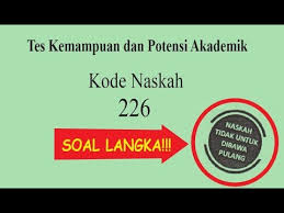 Kumpulan soal latihan dan kunci jawaban materi uji tkpa, saintek &mldr; Kunci Jawaban Sbmptn 2020 Tkpa 226 Revisi 2021 Revisi Baru