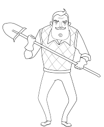 Children love to know how and why things wor. Hello Neighbor Coloring Pages And Fun Facts Whitesbelfast Com
