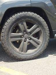 Jeep Liberty Jet Edition 20 Wheels Painted Black With Nitto Terra Grappler All Terrains Jeep Wheels And Tires Wheels And Tires Jeep Wheels