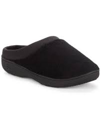 microterry pillowstep slippers with satin trim