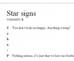 horoscopes zodiac sign busyteacher free printable worksheets for busy english teachers