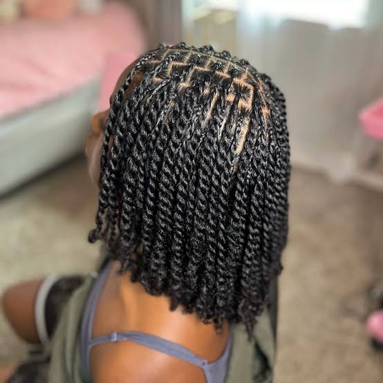 Flat-Back Twists: A soft, scalp-friendly protective option, AI generated