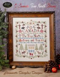 O Canada True North Strong Sampler Cross Stitch Chart