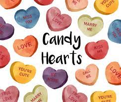 Candy Hearts Watercolor Clipart Valentine Clip Art Heart Etsy Valentines Clip Valentine Clipart Clip Art