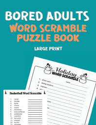 We did not find results for: Bored Adults Word Scramble Puzzle Book Large Print Word Scramble Dictionary Books For Adults 100 Word Scramble Puzzle Wordsearch Books Word Sea Large Print Paperback Folio Books