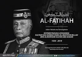 Ahmad shah menerima pendidikan di kolej dan universiti di malaysia dan united kingdom. Sultan Johor Zahir Takziah Mynewshub