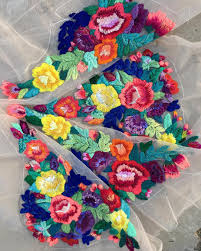How to embroider flowers on clothes. Dense Flower Embroidery On Tulle Turns Clothing Into Wearable Bouquets