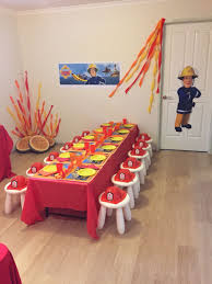 Fireman Sam Party Theme Table Mais Feuerwehrmann Sam Geburtstag Kindergeburtstag Feuerwehrmann Party