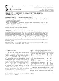 Find and reach rei group of companies' employees by department, seniority, title, and much more. Pdf Liquidity Of European Real Estate Equities Reits And Reocs