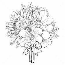 Tropical coloring pages are a fun way for kids of all ages to develop creativity, focus, motor skills and color recognition. Pin By Dianna Dupont On Coloring Flower Coloring Pages Flower Drawing Tropical Flowers