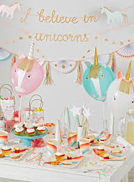 Birthday Party In A Box Canada The Land Of Nod Ice Cream Party Garland Rainbow Unicorn Party Birthday Party Themes Unicorn Party