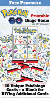 Im lottospiel können die teilnehmer teilnahmecoupons, oder lose, kaufen, auf denen zahlen gedruckt sind. Pokemon Go Pokebingo Free Printable Bingo Game