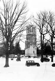 Construction At Beaumont Tower 1928 Michigan State University Michigan State Football Michigan