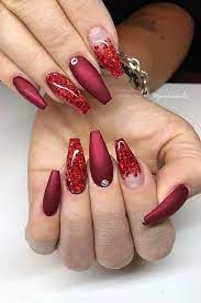 05 jun 2021 explora el tablero uñas acrílicas 3d de marito hernández farfán, que 972 personas siguen en pinterest. 43 Best Red Acrylic Nail Designs Of 2020 Page 2 Of 4 Stayglam Unas De Color Rojo Unas De Gel Rojas Manicura De Unas