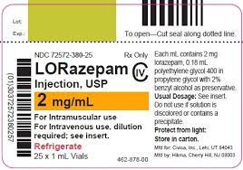 Lorazepam Injection Fda Prescribing Information Side Effects And Uses