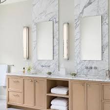 Read more on how to design a bathroom vanity. Ceiling Height Vanity Mirror Design Ideas