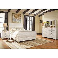 Willowton bedroom set rent a center. Rent Ashley Willowton 6 Piece Queen Bedroom Set