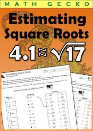 Estimating Square Roots Estimating Square Roots Square Roots Word Problem Worksheets