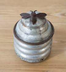 Add to favorites vintage food cans rustic tins retro tin can replica display prop storage props cafe stage movie film coffee shop wedding decorations table. Oh Beehive Tin Containers Home Accents The Gilded Thistle