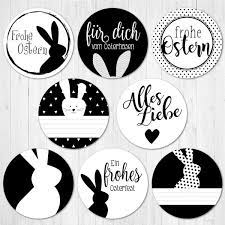 Die osterseite im netz mit ostergeschichten, ostergedichte und osterhasengedichte. 24 Stickers Stickers Easter Black And White Aufkleber Ostern Geschenke Basteln Osterhasen Bilder
