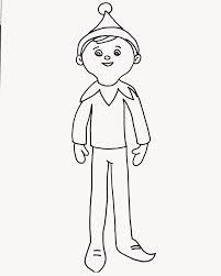 Many thematic printable papers this christmas that could be a lovely way to boost the creativity of your kids! Elf On The Shelf Coloring Pages To Print Coloring Home