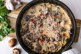 Keto Beef Stroganoff Recipe A Low Carb Hearty Dinner Recipe Ground Beef Stroganoff Beef Stroganoff Beef And Mushroom Recipe