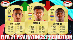 Denzel dumfries (denzel justus morris dumfries, born 18 april 1996) is a dutch footballer who plays as a right back for dutch club psv, and the netherlands national team. Fifa 21 Psv Eindhoven Ratings Prediction Ft Malen Dumfries Ihattaren Youtube