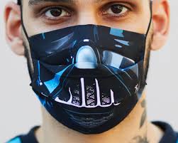 Double Layered Face Mask With High Quality Print Filter Pocket Personal Use Face Mask Star Wars Masks Star Wars Darth
