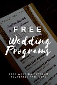 Luncheon program template rome fontanacountryinn com. Free Wedding Program Templates Wedding Program Ideas