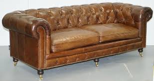 Maybe you would like to learn more about one of these? Stunning Timothy Oulton Westminster Brown Leather Chesterfield Sofa Vinterior
