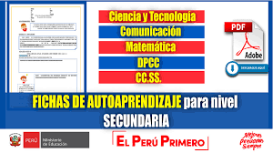 Este tipo de cuadernos temáticos son de gran utlidad en épocas concretas del año. Descarga Fichas De Autoaprendizaje Para Nivel Secundaria Ciencia Y Tecnologia Comunicacion Matematica Dpcc Y Cc Ss Descarga Aqui Pdf Youteacher