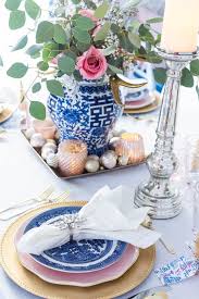 Check spelling or type a new query. Blue And White Christmas Table With A Pop Of Pink The Home I Create
